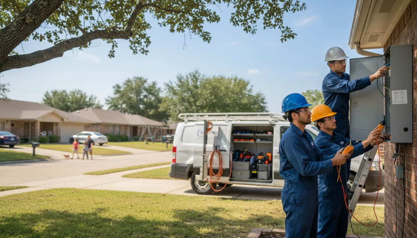 Certified electrician providing emergency electrical services in Hollandale, WI